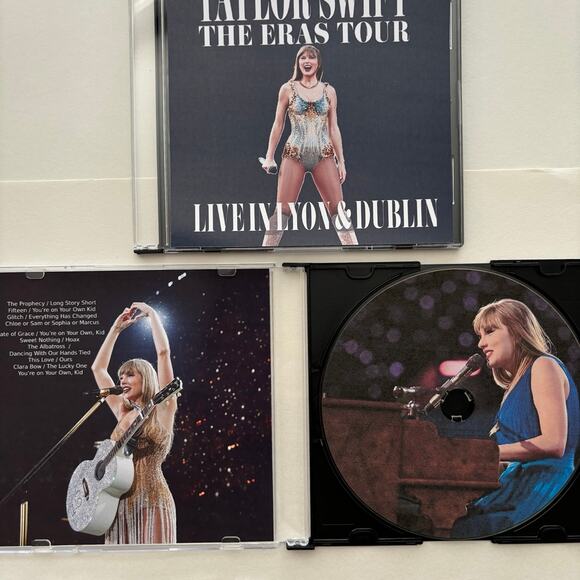 Taylor Swift The Eras Tour Live in Lyon & Dublin Surprise Song CD - Picture 1 of 4